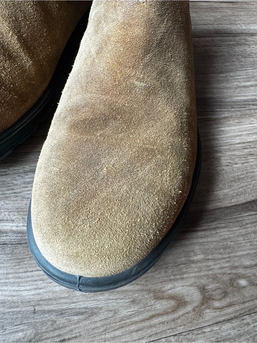 Blundstone classic tan suede Chelsea boots men 8.5